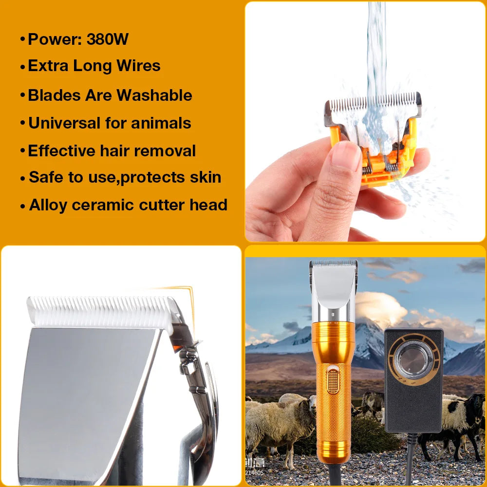 Cordless Household Pet (Cat, Dog, Rabbit, Sheep) Hair Trimmer Electric