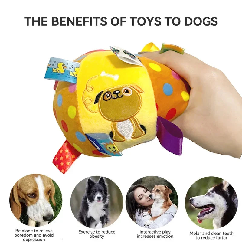 Plush Dog Vocal Toy Ball