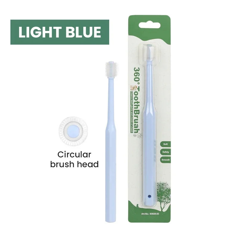 1pcs Pet Toothbrush, Cat Toothbrush, Dog Toothbrush, Cat 360 Degree Oral Cleaning, Small Head Dog Toothbrush, Pet Supplies