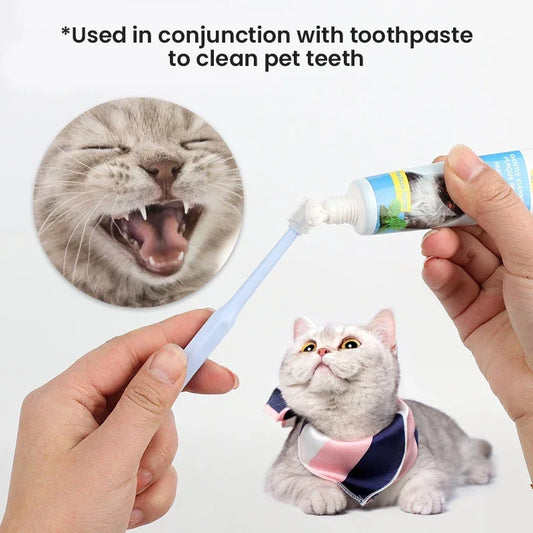 1pcs Pet Toothbrush, Cat Toothbrush, Dog Toothbrush, Cat 360 Degree Oral Cleaning, Small Head Dog Toothbrush, Pet Supplies