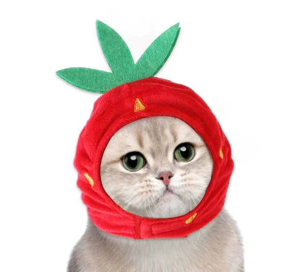 Funny Pet Headband Plush Yarn Cat Dog Cap Panda Pig Pet Warm Pet Hat Chick Cosplay Supplies Headdress Costume