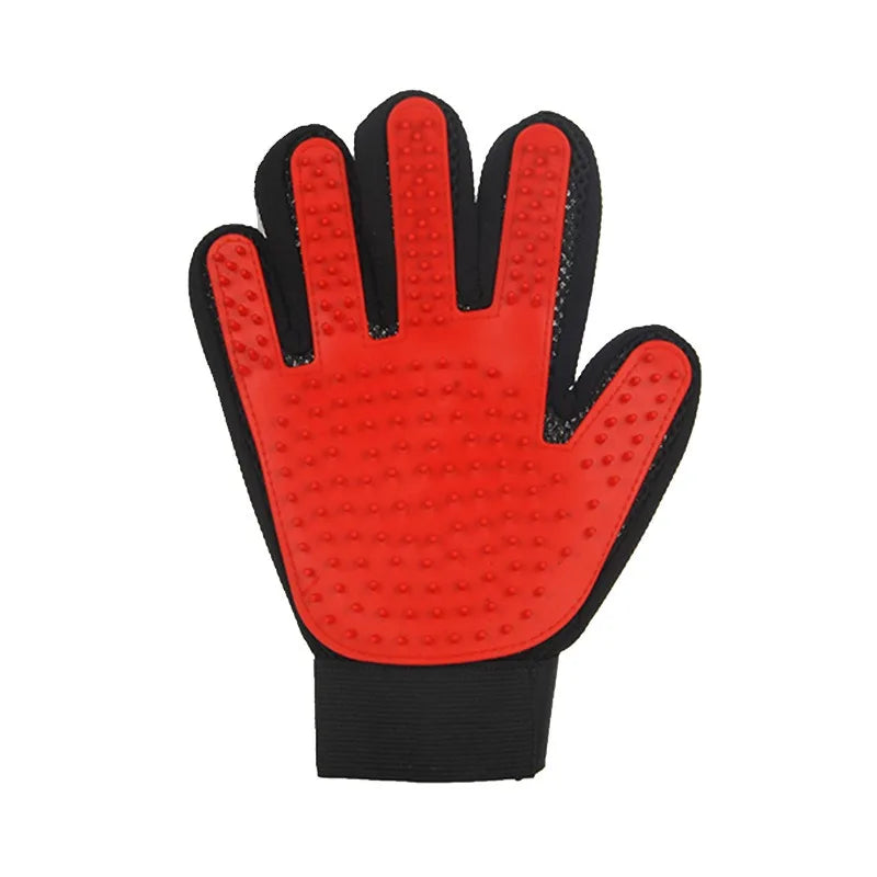 Popular hot selling pet dogs and cat hair combing gloves sturdy and durable effective hair combing pet supplies