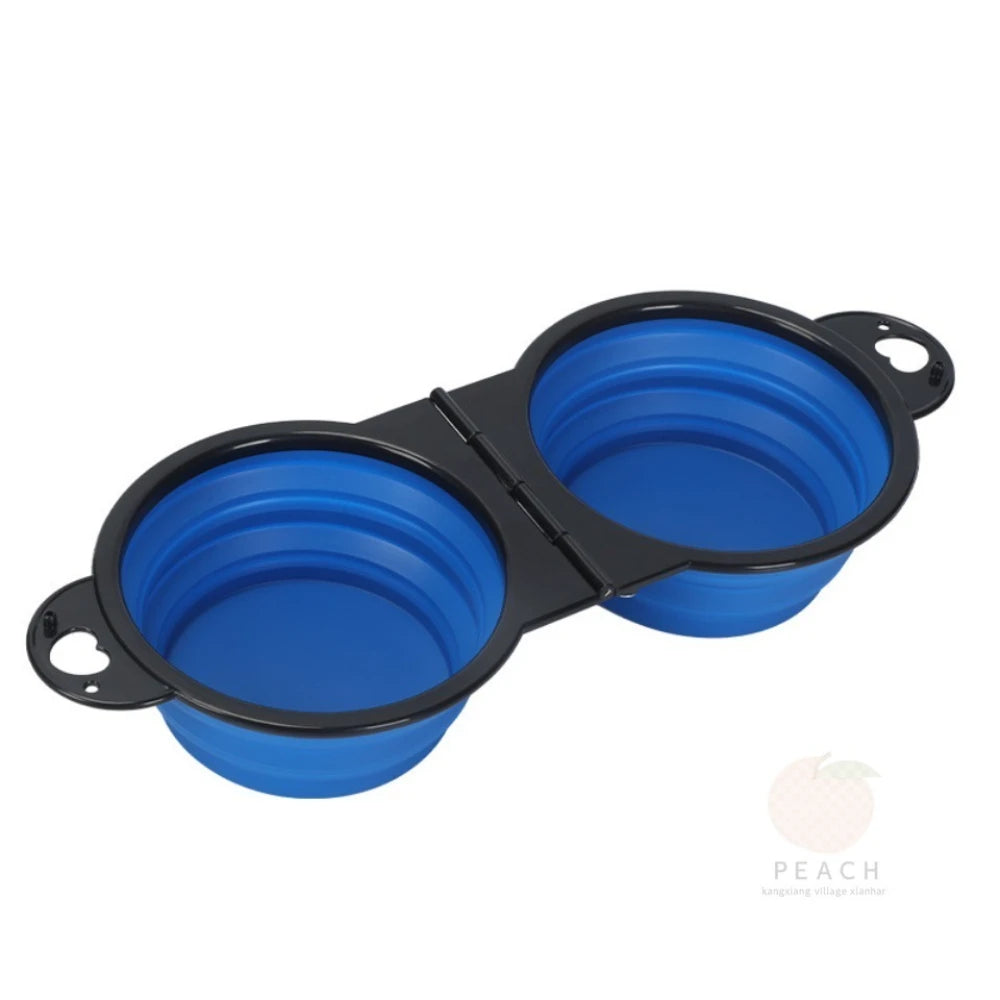 foldable dual bowl