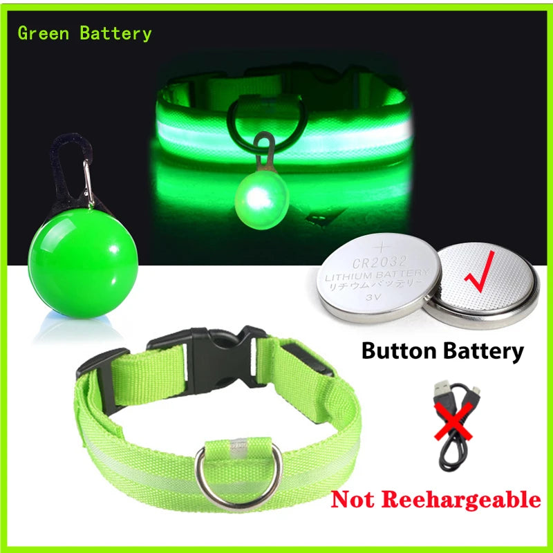 Charging Glowing Dog Collar