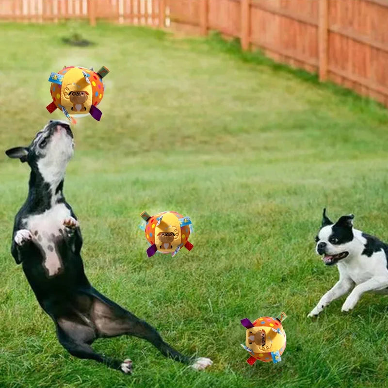 Plush Dog Vocal Toy Ball