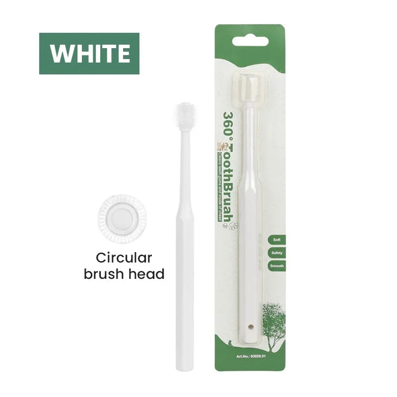 1pcs  Pet Toothbrush, Cat Toothbrush, Dog Toothbrush, Cat 360 Degree Oral Cleaning, Small Head Dog Toothbrush, Pet Supplies
