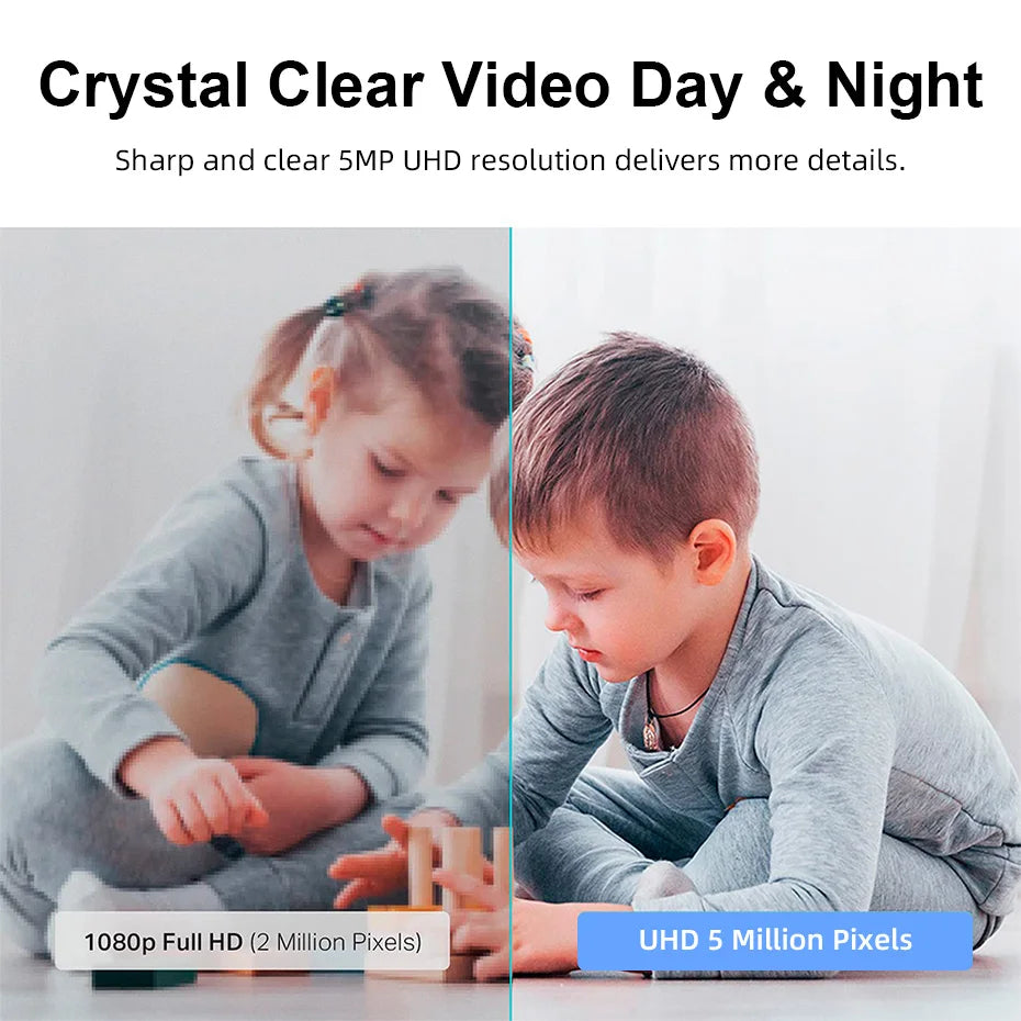 FUERS 5MP 4K QHD Security WIFI Camera