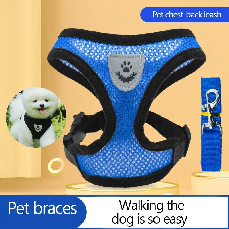 Cat Harness Vest Walking Lead Leash