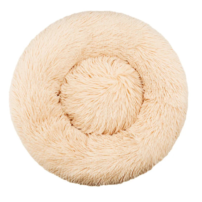 Round Dog Bed Winter