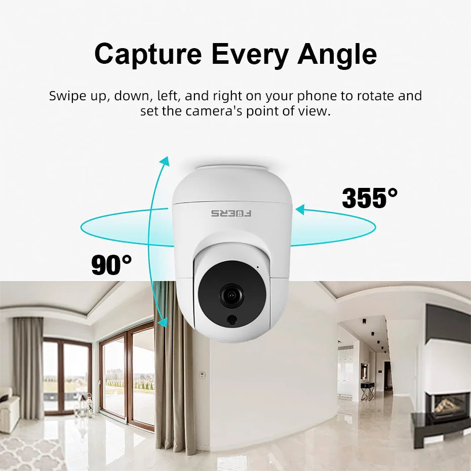 FUERS 5MP 4K QHD Security WIFI Camera