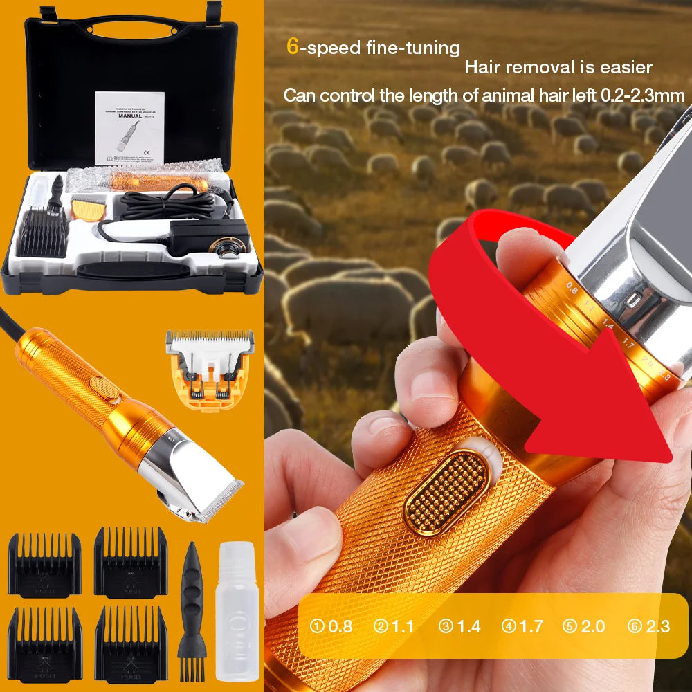 Cordless Household Pet (Cat, Dog, Rabbit, Sheep) Hair Trimmer Electric