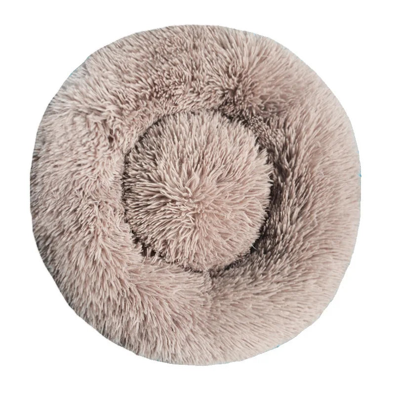 Round Dog Bed Winter