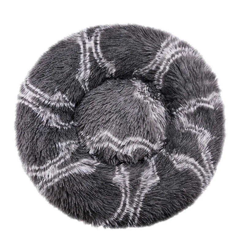 Round Dog Bed Winter