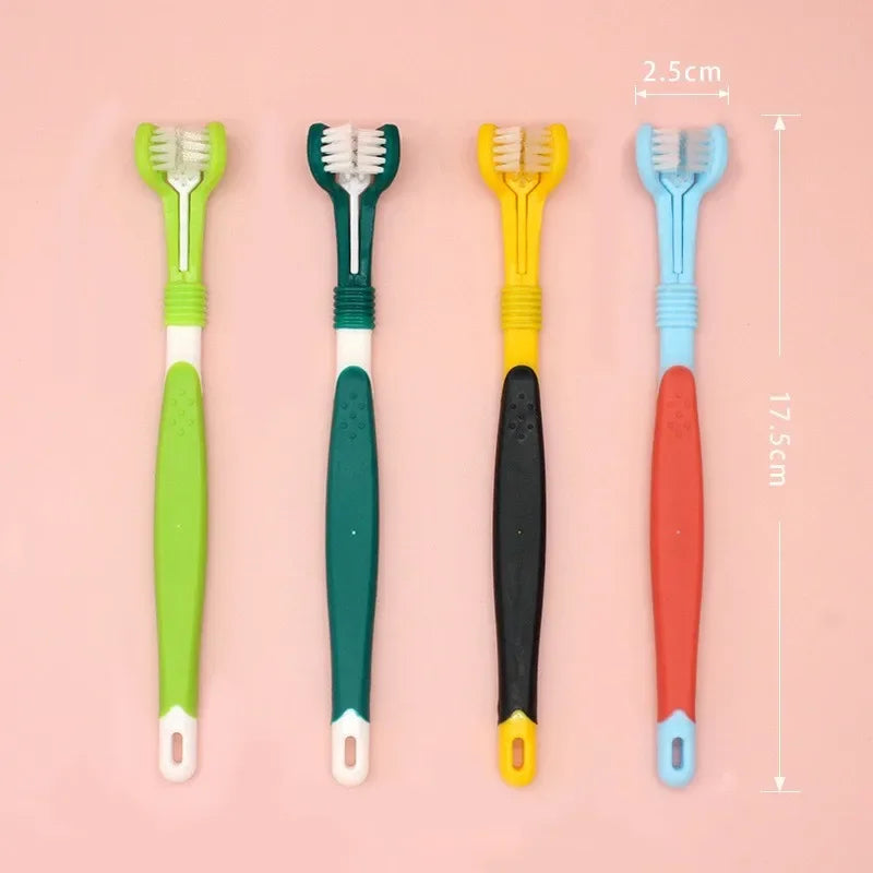 3-Sided Pet Toothbrush Dog