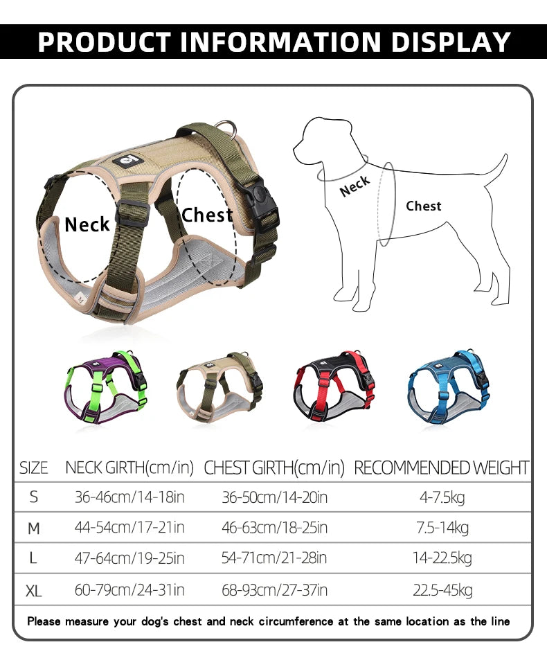 Reflective Adjustable Dog Harness