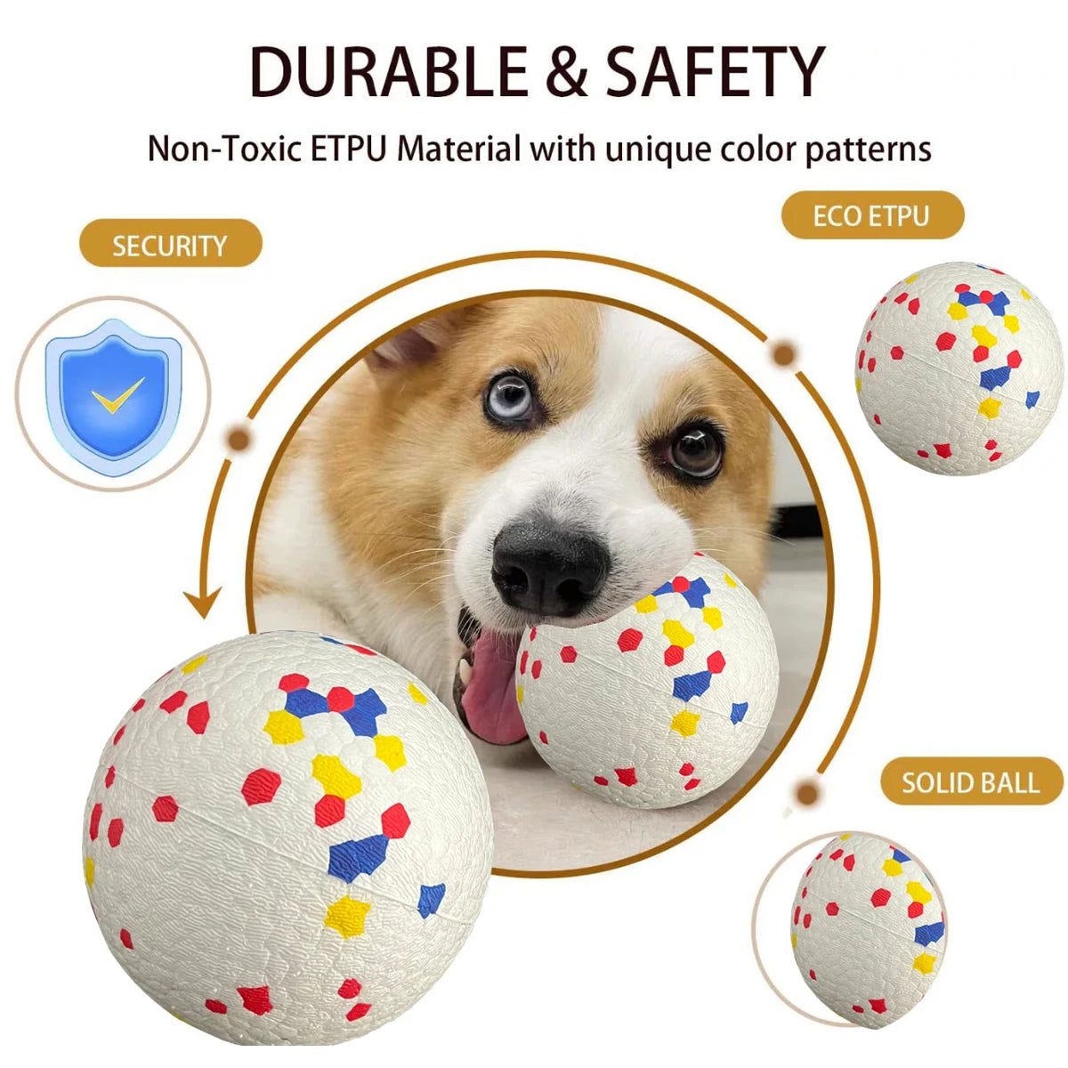 Bite Resistant Solid Dog Ball