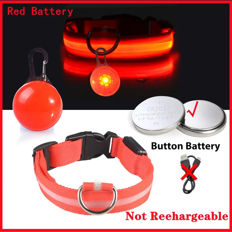 Charging Glowing Dog Collar