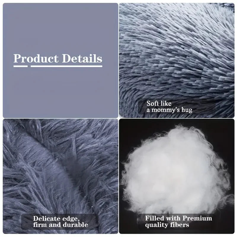 Round Dog Bed Winter