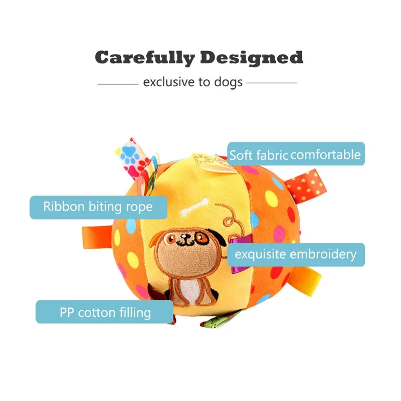 Plush Dog Vocal Toy Ball