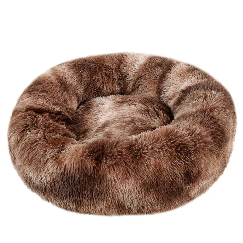 Round Dog Bed Winter